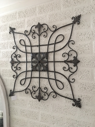 Dekoratives Wandornament - Metall - Braun
