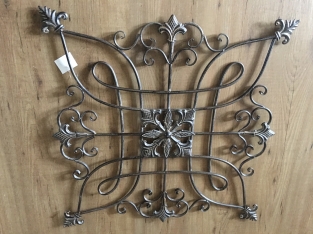 Dekoratives Wandornament - Metall - Braun