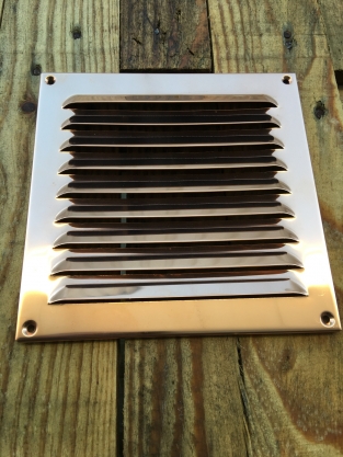 Air grille, vane grille red copper...