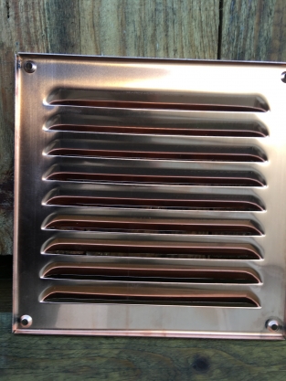 Air grille, vane grille red copper...