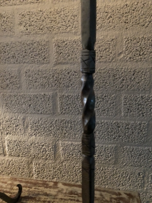Beautiful wrought iron candlestick, 1 arm, beautiful ornate ironwork!