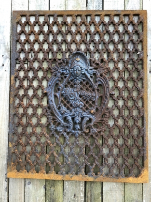 Cast iron-rust door-window grille, wall ornament, beautiful wrought iron !!!