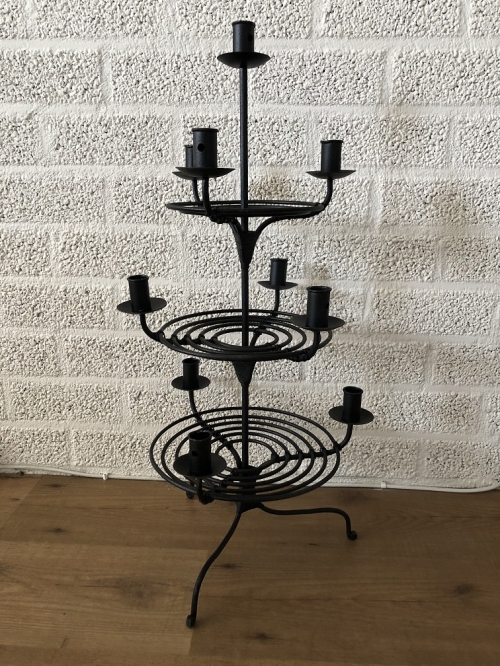 Candle stand - etagere 3 layers, wrought iron, beautiful design!