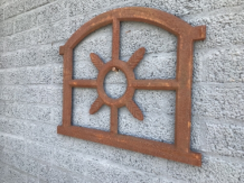 Cast iron barn window, barn window, Oak small.