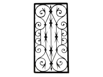 Grille - Black - Cast iron - for Doors or Windows - Rectangle