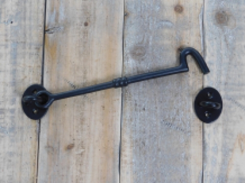 Cabin hook - door hook - wrought iron - black-19.5 cm