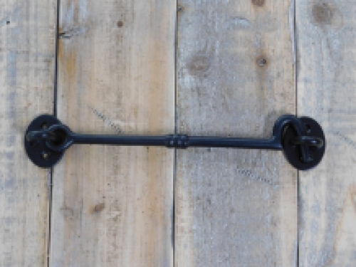 Cabine haak - deurhaak - smeedijzer - zwart-19.5 cm