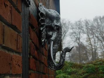 Beautiful black and silver elephant head wall ornament, beautiful!!