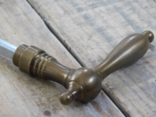 1 Door handle cotta patinated copper doorknob, incl. 8 mm mandrel