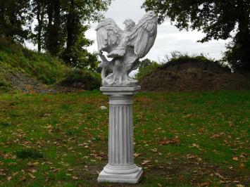 Statue Adler auf Sockel – 127 cm – Stein