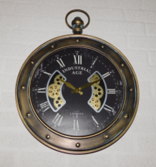 Wall clock ''Industrial Age'' pocket watch model