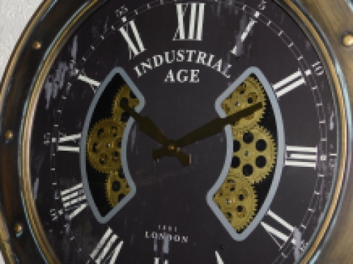 Wall clock ''Industrial Age'' pocket watch model