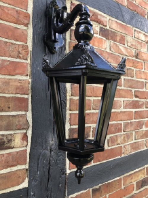 Outdoor lamp Shop - black - ceramic fitting and glass