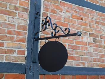 Advertising sign Black - 75 cm - Oval - Iron