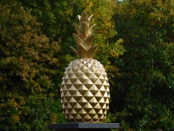 Decoratieve Ananas XL - Polystone - Goudkleurig