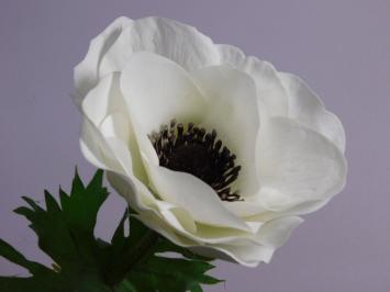 Artificial flower Anemone Stem - White - 53 cm