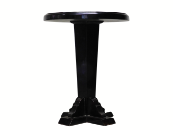 Antique Art Deco Side Table – Handmade – Ø 60 cm – 75 cm High