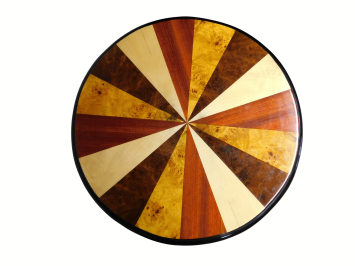 Antique Art Deco Side Table – Handmade – Ø 60 cm – 75 cm High