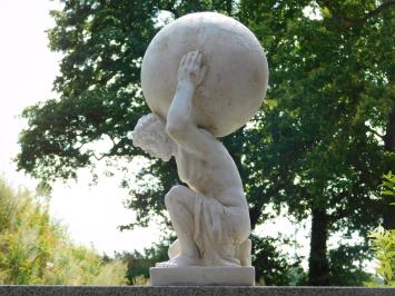 Beeld van Atlas - 70 cm - Vintage look - Polystone