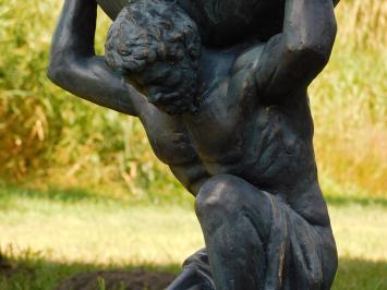 Beeld Atlas XL - 70 cm - Vintage Blue - Polystone