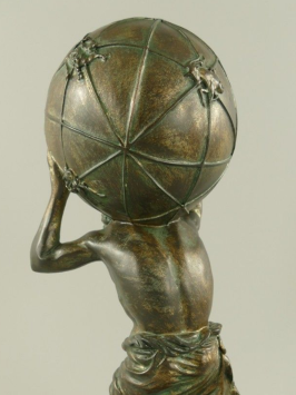 Atlas Statue - 42 cm - Polystone - Decorative Statue