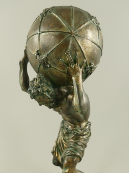 Atlas Statue - 42 cm - Polystone - Decorative Statue