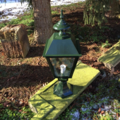 Lampen vijversysteem buitenlamp tuin nostalgie-lamp buitenverlichting - H.63cm