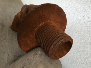  Gargoyle, Wandbrunnen, Wasserspeier, Fabelfisch Gusseisen