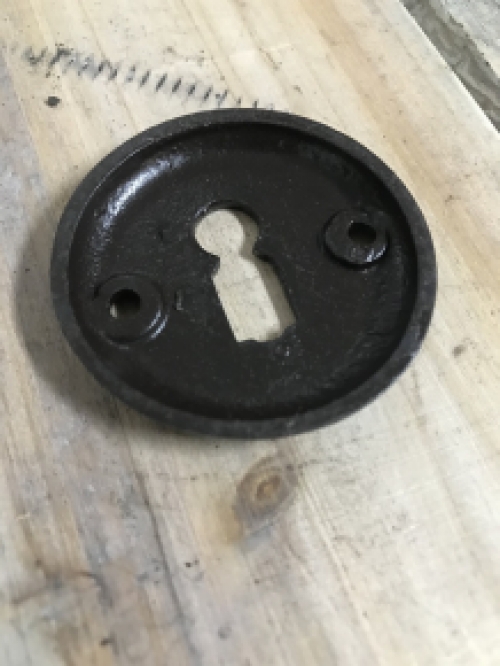1 door rosette, iron, round, room door lock suitable