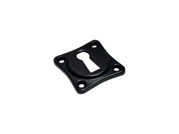 BB-Rosette für Schlösser – schwarze Eisenplatte für Zimmerschlösser