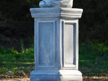 Gartenfigur Adler mit ausgebreiteten Schwingen auf Sockel – 107 cm – Steinset