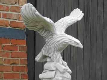 Adler mit ausgebreiteten Flügeln – 80 cm – Stein