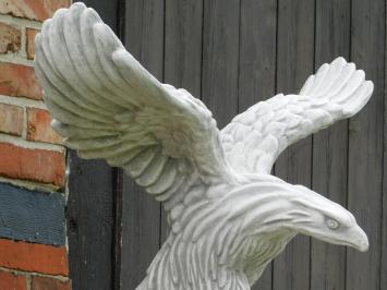 Adler mit ausgebreiteten Flügeln – 80 cm – Stein