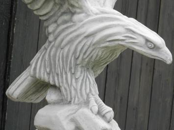 Adler mit ausgebreiteten Flügeln – 80 cm – Stein