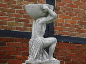 Statue Atlas mit Blumentopf - 85 cm - Stein