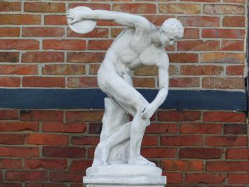 Beeld Discobolus - 95 cm - Steen