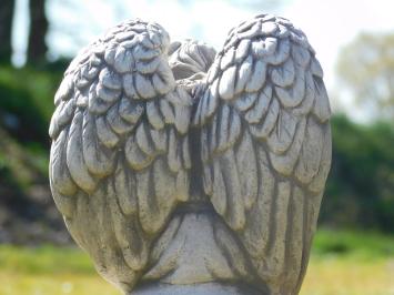 Figur „Engel auf Kugel“ – 36 cm – Stein