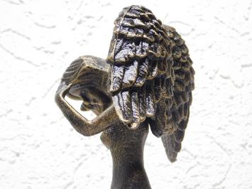 Statue Nackter Engel - 38 cm - Gusseisen