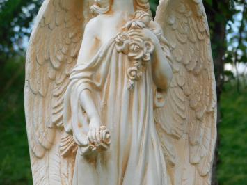 Sculpture Angel - 70 x 30 cm - Cream White - Polystone