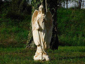 Sculpture Angel - 70 x 30 cm - Cream White - Polystone