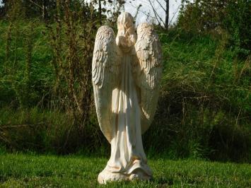 Sculpture Angel - 70 x 30 cm - Cream White - Polystone