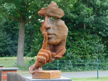 Statue „Der Flüsterer“ XL – 58 cm – Gusseisen
