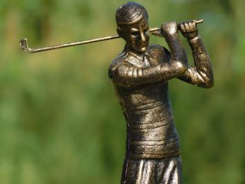 Beeld van een Golfer - Volledig Gietijzer