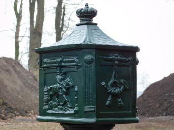 Standing Letterbox - 120 cm - Cast Iron - Green
