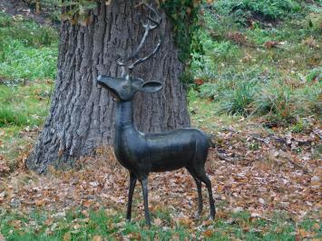 Statue Deer - alu - dark brown - decorative item