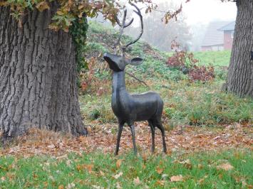 Statue Deer - alu - dark brown - decorative item