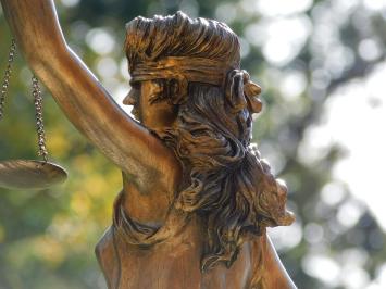 Justitia XL Statue – 83 cm – Goldfarben – Polystone