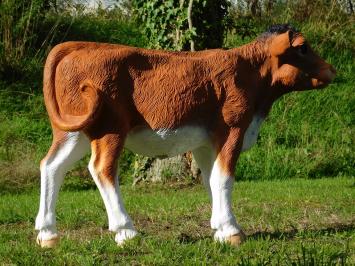 Kalbsstatue – 100 cm – Braun – Polystone