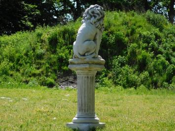 Lion Statue on Pedestal – 104 cm – Stone