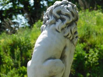 Lion Statue on Pedestal – 104 cm – Stone